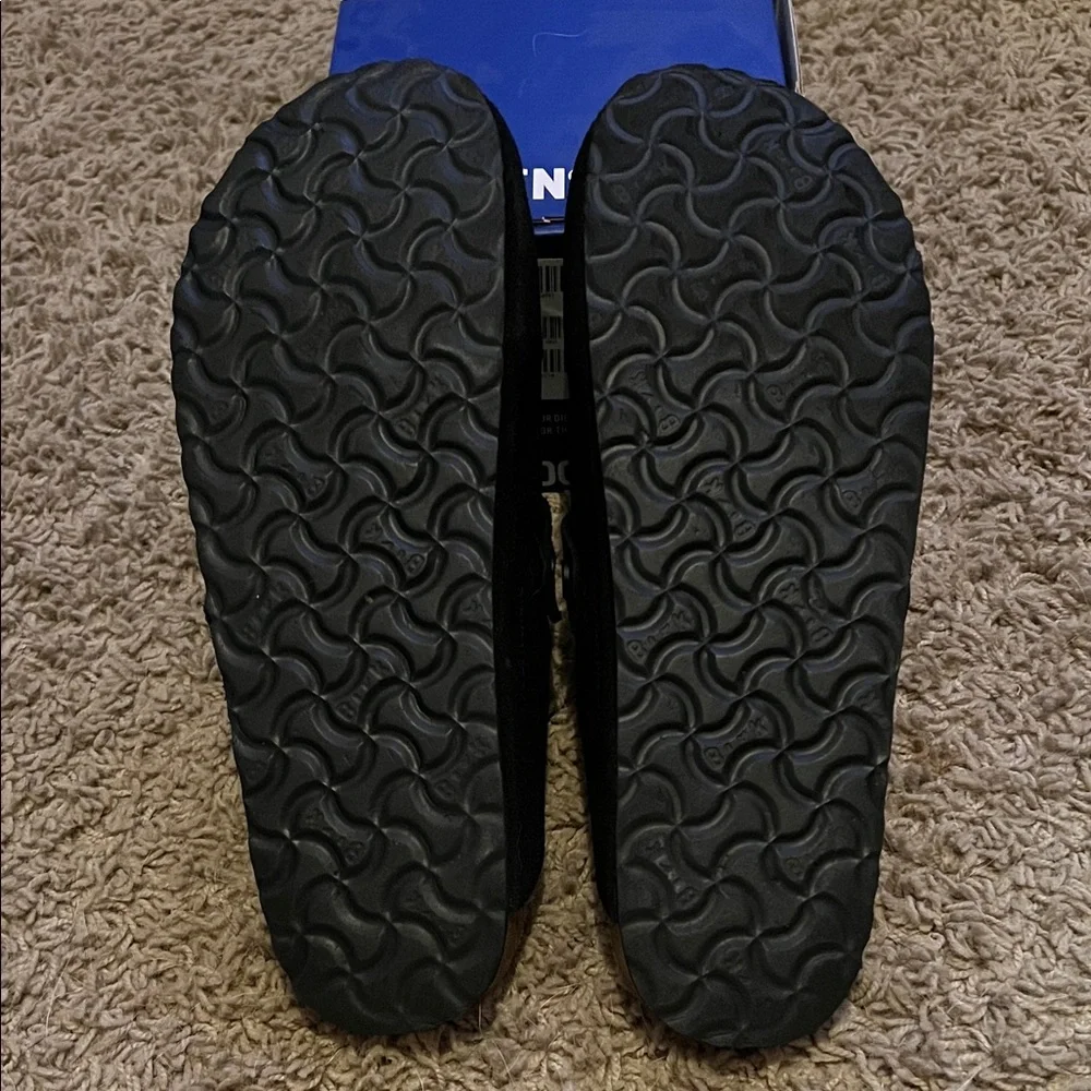 Birkenstock Men's Black Suede Slip-Ons - Picture 2 of 3